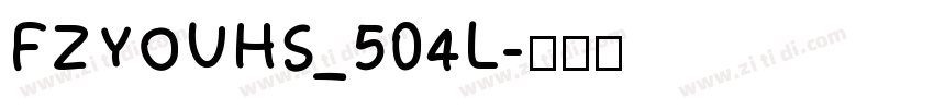 FZYOUHS_504L字体转换