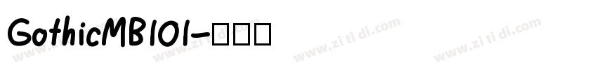 GothicMB101字体转换