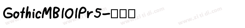 GothicMB101Pr5字体转换