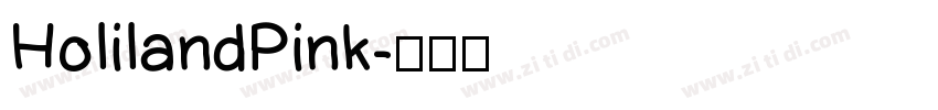HolilandPink字体转换