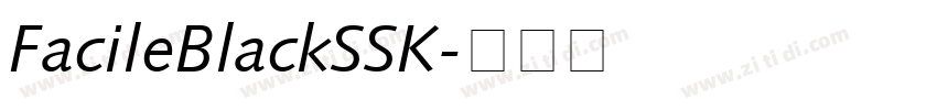 FacileBlackSSK字体转换