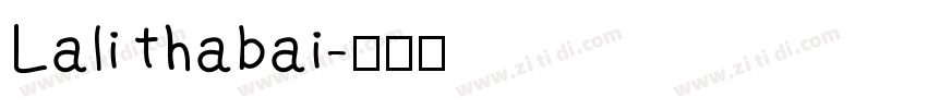 Lalithabai字体转换