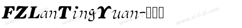 FZLanTingYuan字体转换