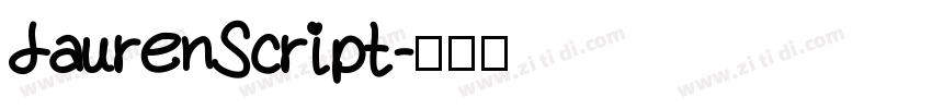 LaurenScript字体转换
