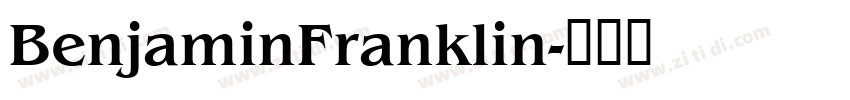 BenjaminFranklin字体转换