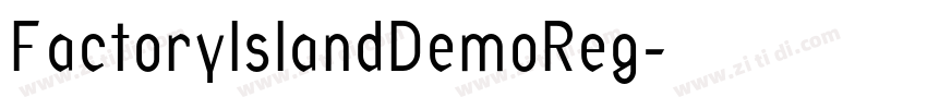FactoryIslandDemoReg字体转换