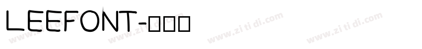 LEEFONT字体转换