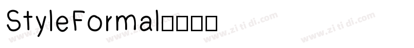 StyleFormal字体转换