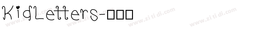 KidLetters字体转换