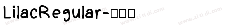 LilacRegular字体转换