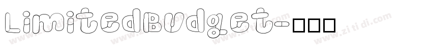 LimitedBudget字体转换