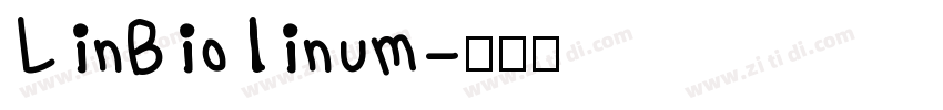 LinBiolinum字体转换