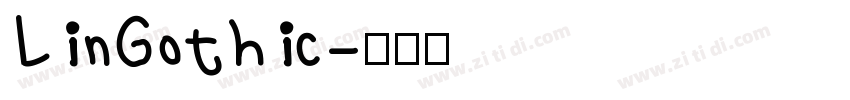 LinGothic字体转换