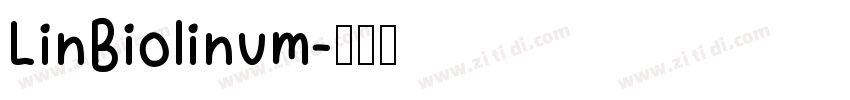 LinBiolinum字体转换