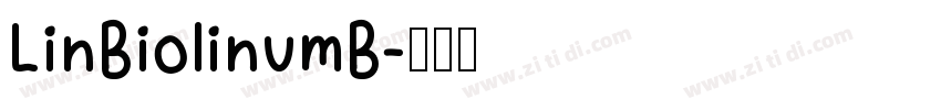 LinBiolinumB字体转换