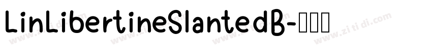 LinLibertineSlantedB字体转换