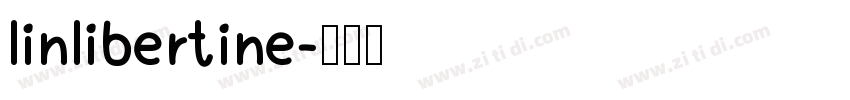 linlibertine字体转换