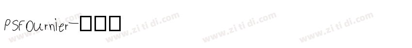 PSFournier字体转换