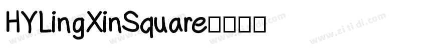 HYLingXinSquare字体转换