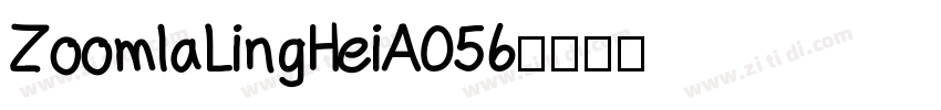 ZoomlaLingHeiA056字体转换