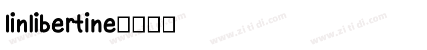 linlibertine字体转换