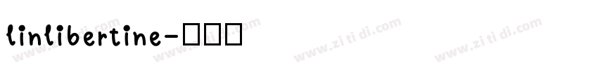 linlibertine字体转换