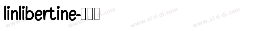 linlibertine字体转换