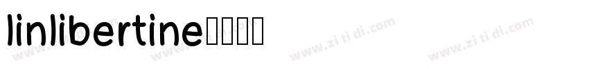 linlibertine字体转换