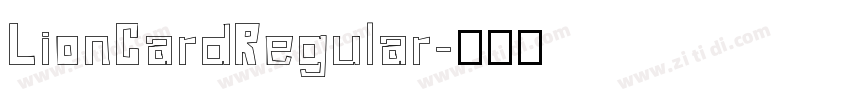 LionCardRegular字体转换