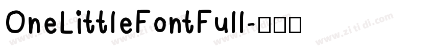 OneLittleFontFull字体转换