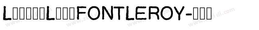LittleLordFONTLEROY字体转换