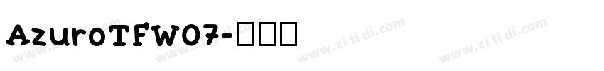 AzuroTFW07字体转换