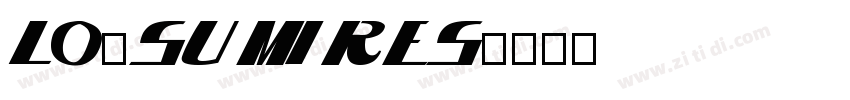 Lo-Sumires字体转换