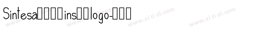 Sintesa时尚连笔ins风格logo字体转换