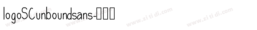 logoSCunboundsans字体转换