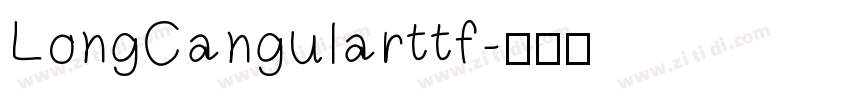LongCangularttf字体转换