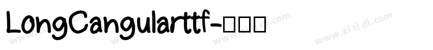 LongCangularttf字体转换