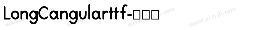 LongCangularttf字体转换