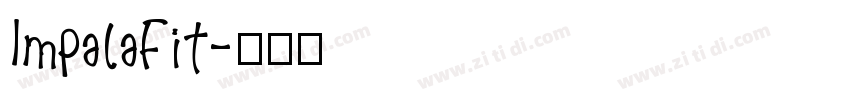 ImpalaFit字体转换