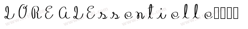 LOREALEssentielle字体转换