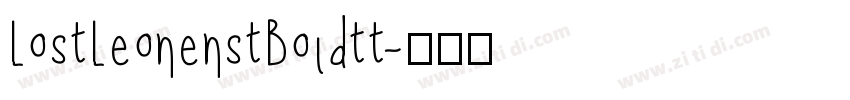 LostLeonenstBoldtt字体转换