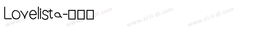 Lovelista字体转换