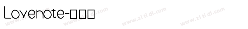 Lovenote字体转换