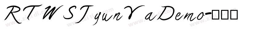RTWSJyunYaDemo字体转换