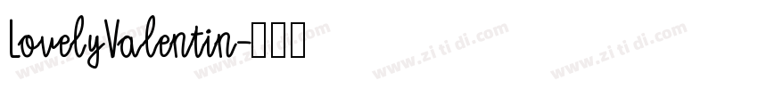 LovelyValentin字体转换