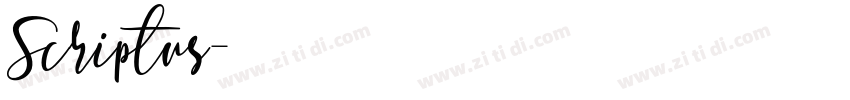 Scriptus字体转换