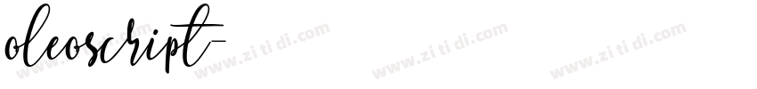 oleoscript字体转换