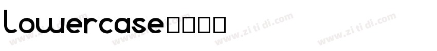 lowercase字体转换