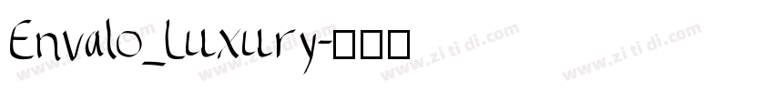 Envalo_Luxury字体转换