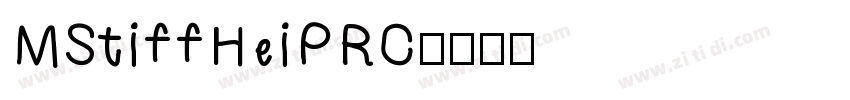 MStiffHeiPRC字体转换